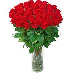 Букет из 51 красной розы 75-80 см